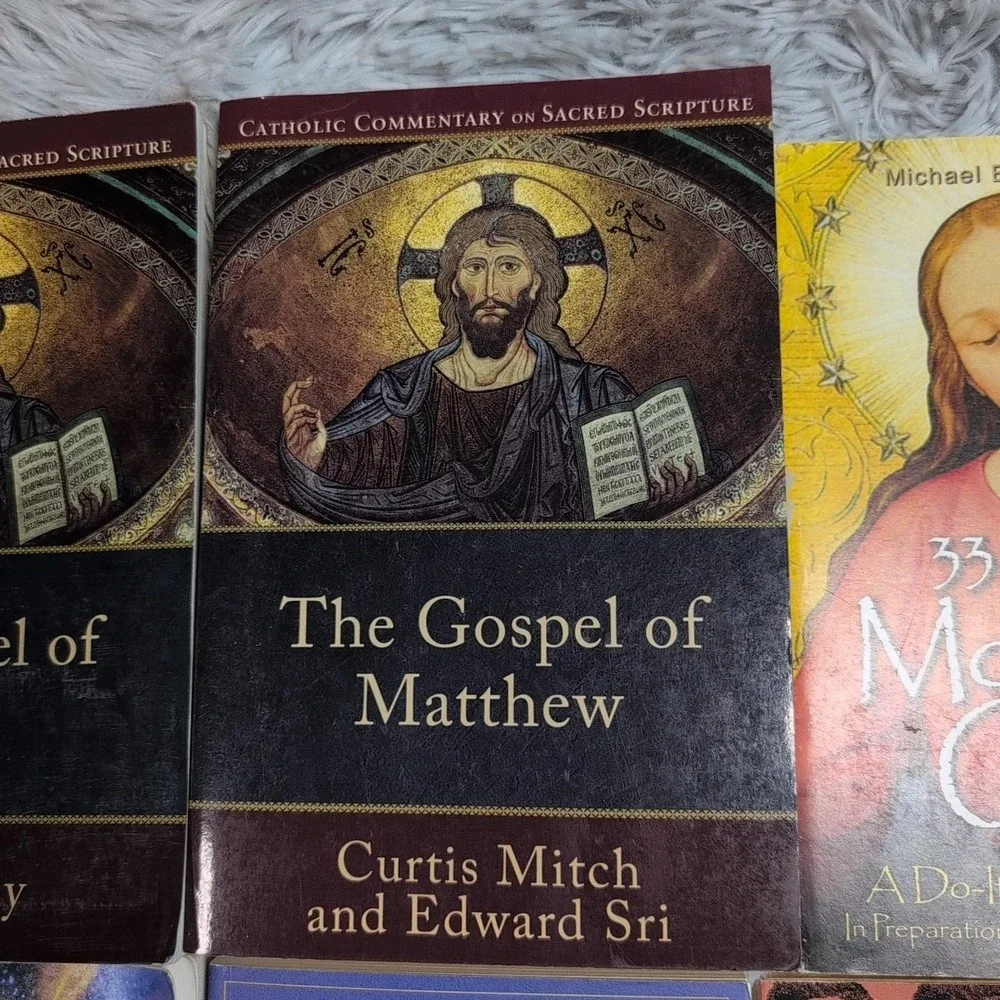 Lot of 8 Catholic Books Commentaries‎ Consecration History Catholic Church